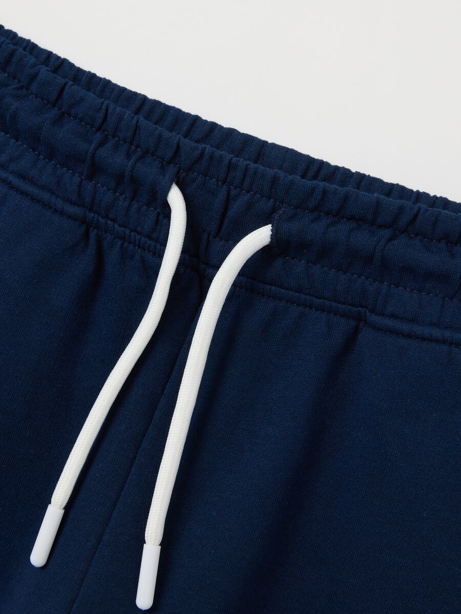 White and blue jogging set for boys_3