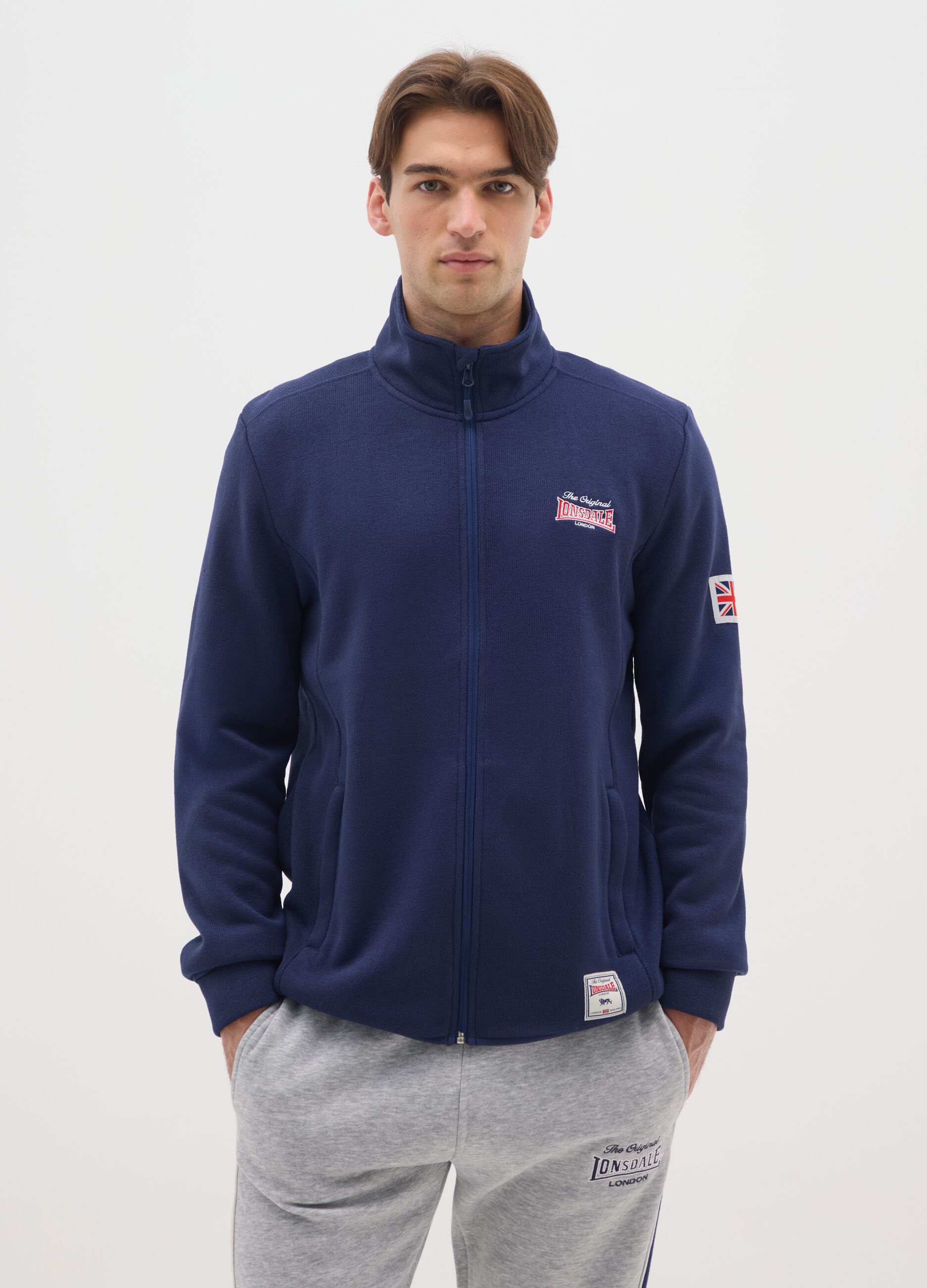 Heavy Blue Jacket with Logo