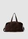 Borsa da viaggio marrone in vera pelle_0