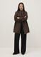 Brown rain jacket regular fit with hood_1