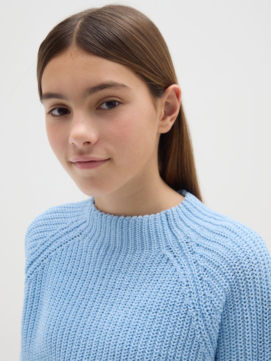 Girls' regular fit blue jumper_2