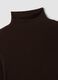 Brown modal and stretch cashmere T-shirt, regular fit_5