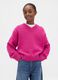 Pink cotton jumper for girls_0