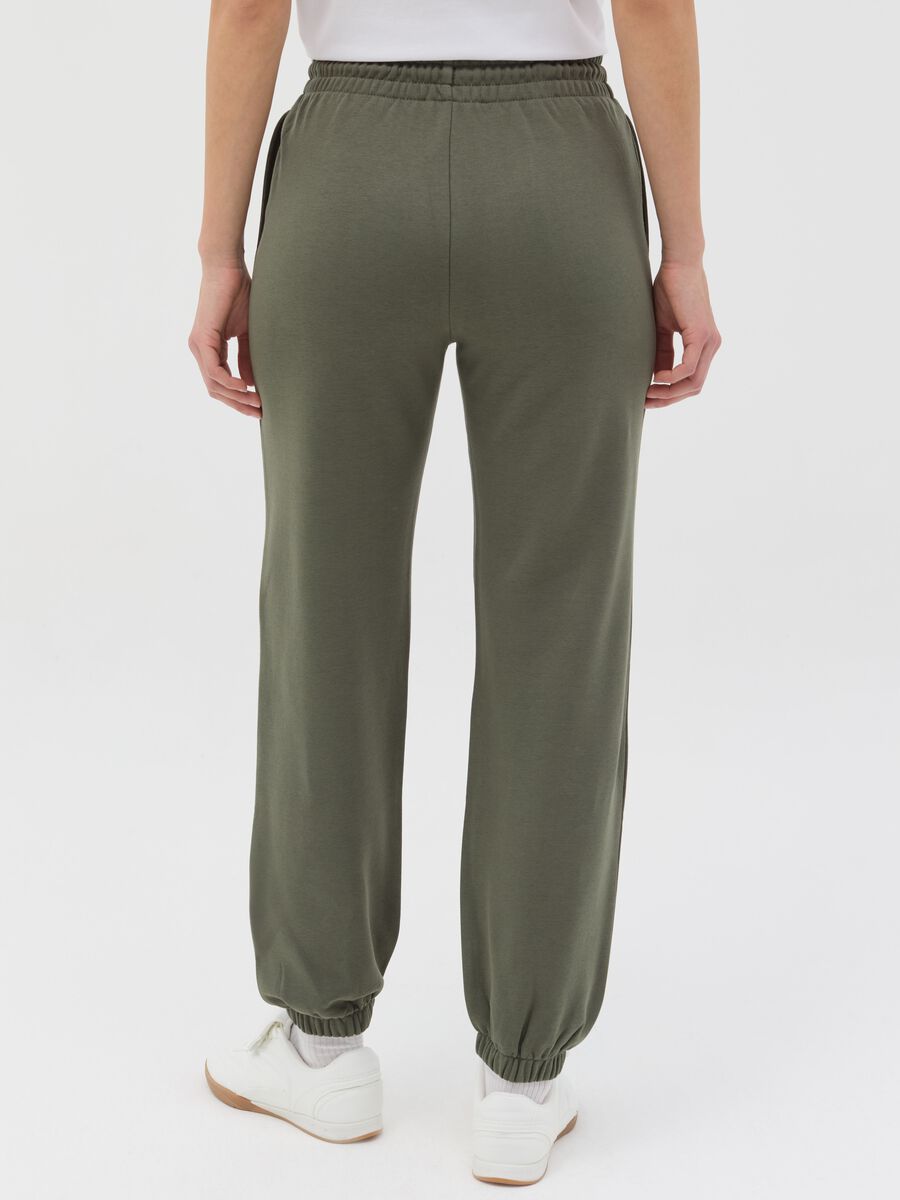 Essential joggers in fleece with drawstring_3