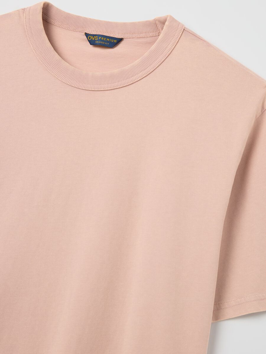 Pink short-sleeve cotton T-shirt_5