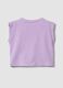 Purple pure cotton tank top with tropical print_1