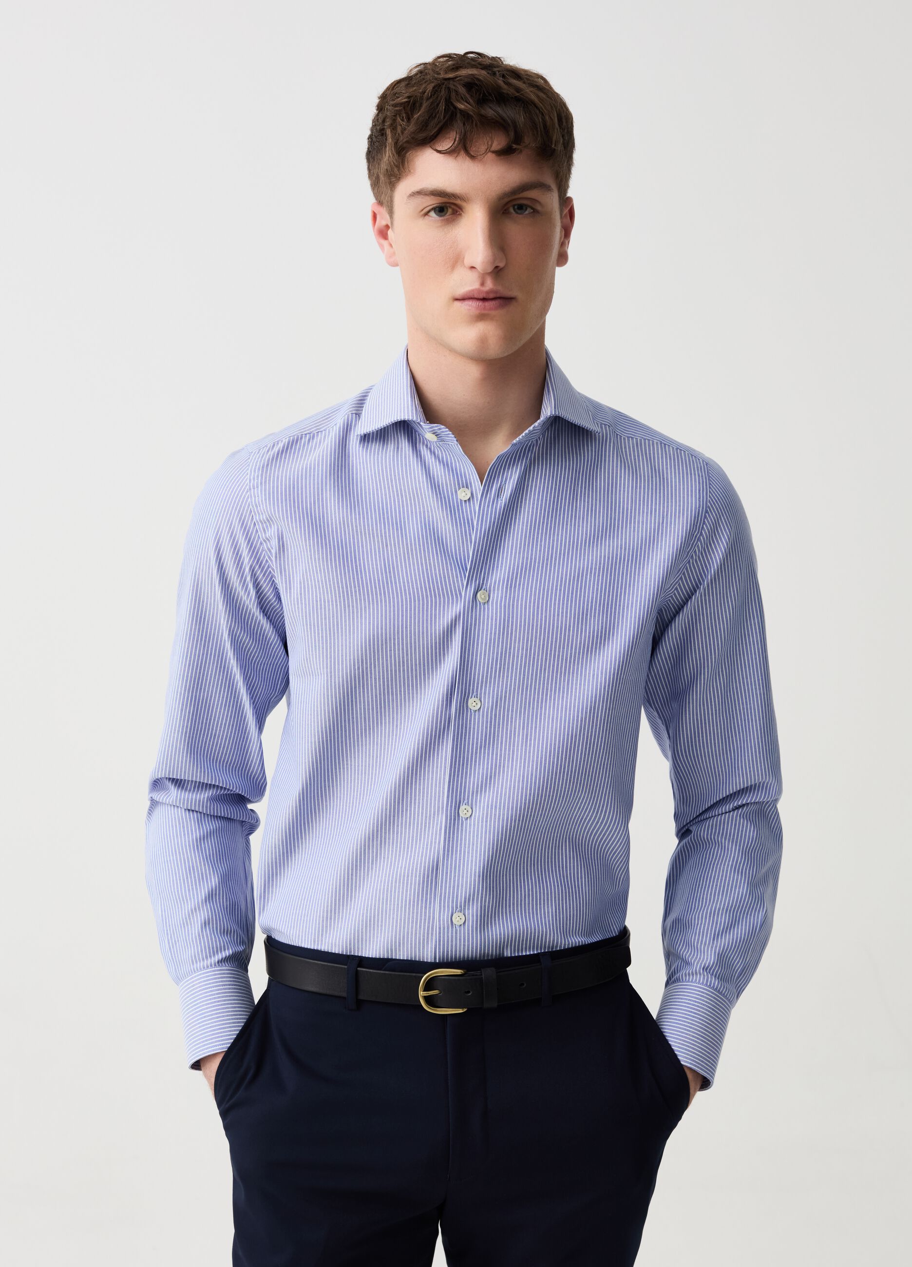 Camicia sartoriale slim fit a righe The Perfect Item