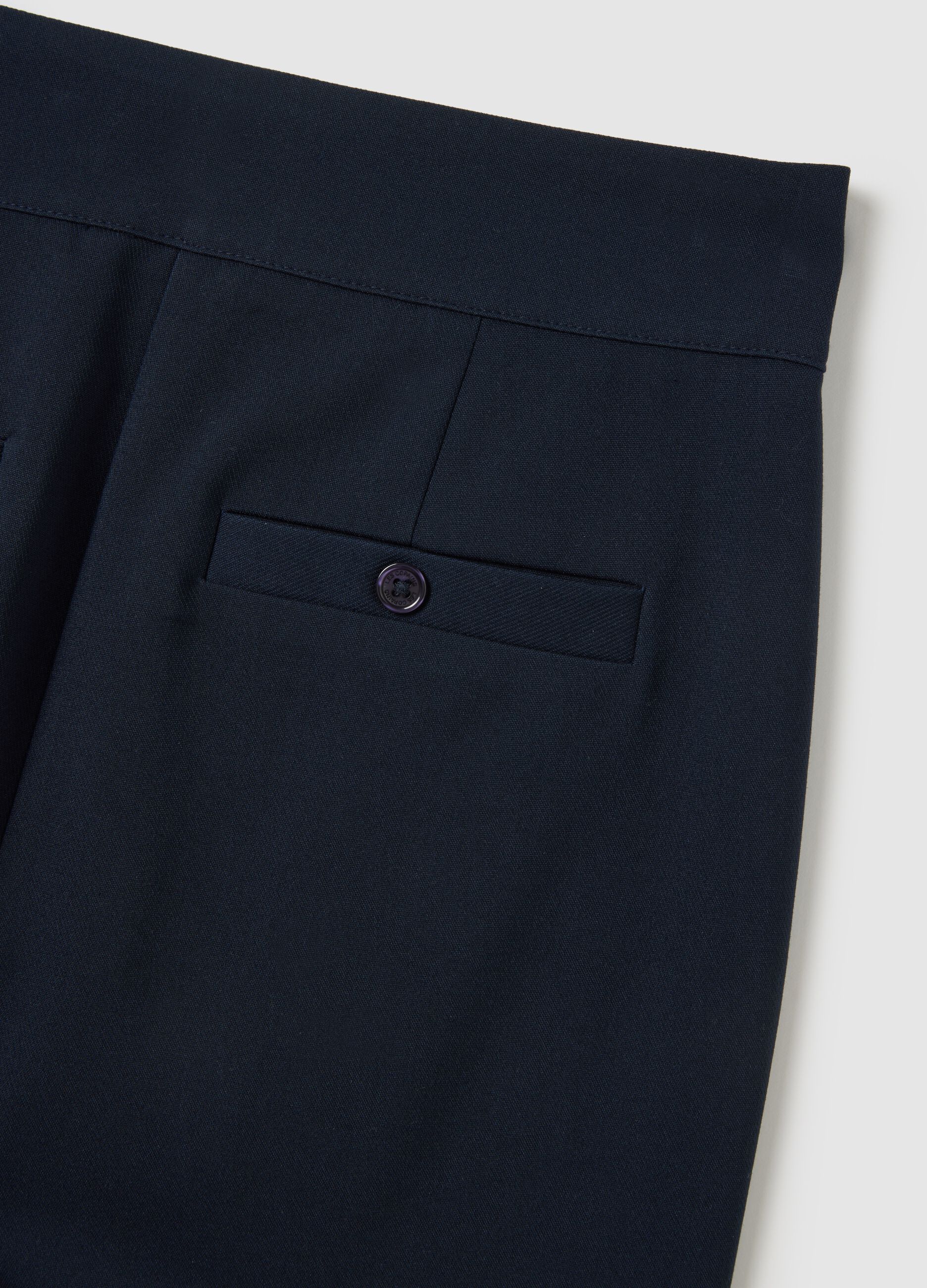 Blue blend regular fit trousers