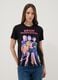 T-shirt in puro cotone nero regular fit con stampa K-Pop Demon Hunters_0