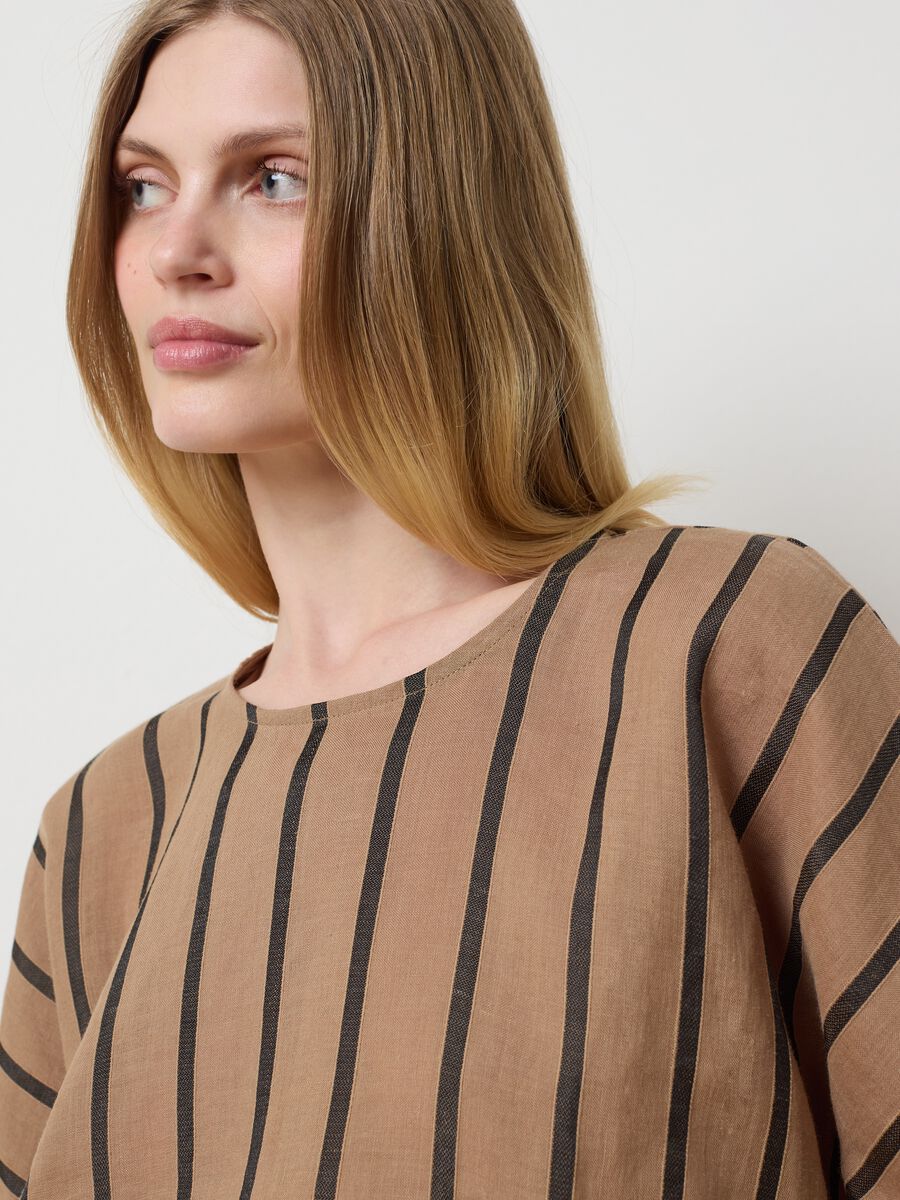 Brown striped blouse_2