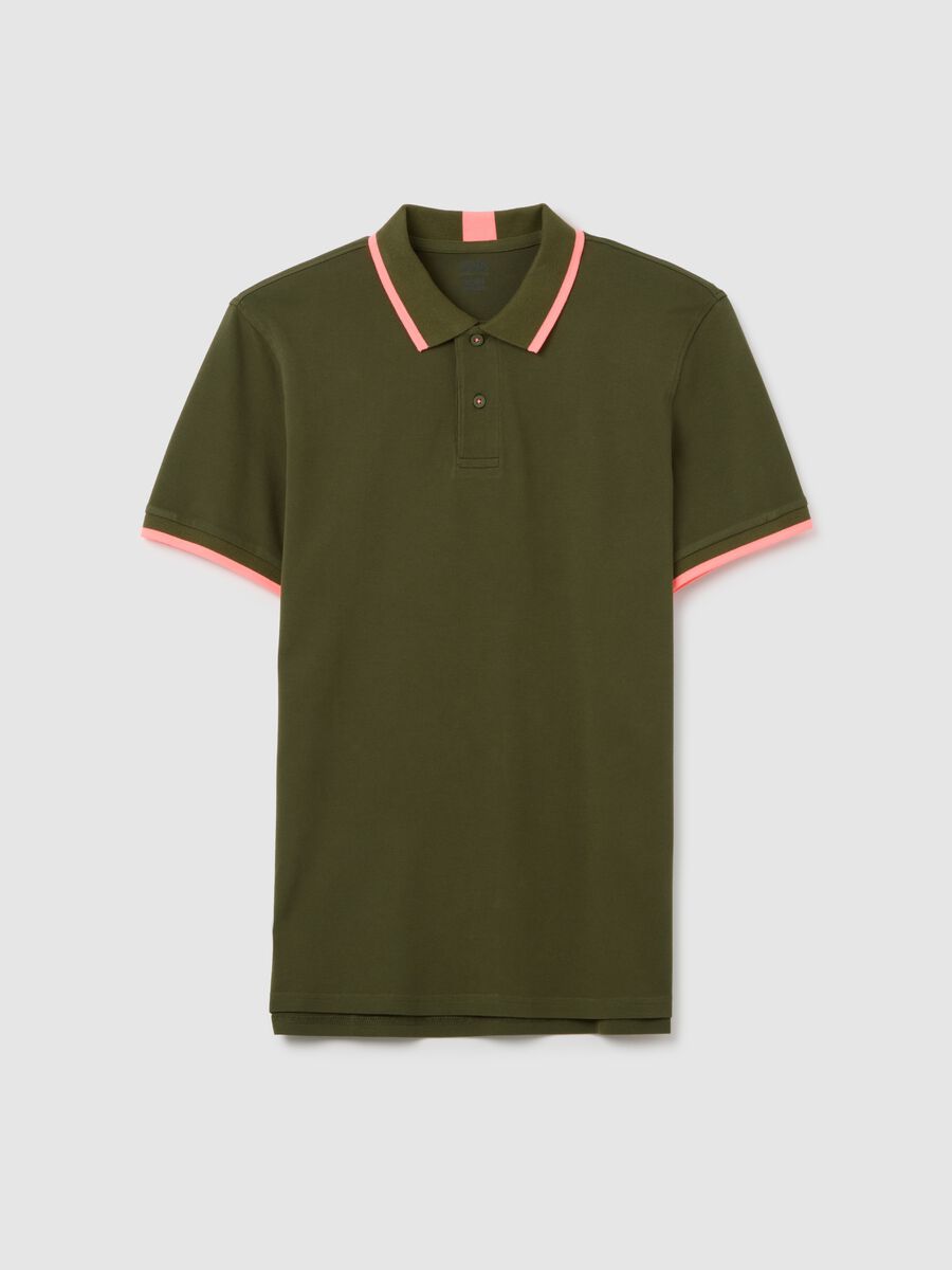 Men's multicolour stretch cotton polo, regular fit_4
