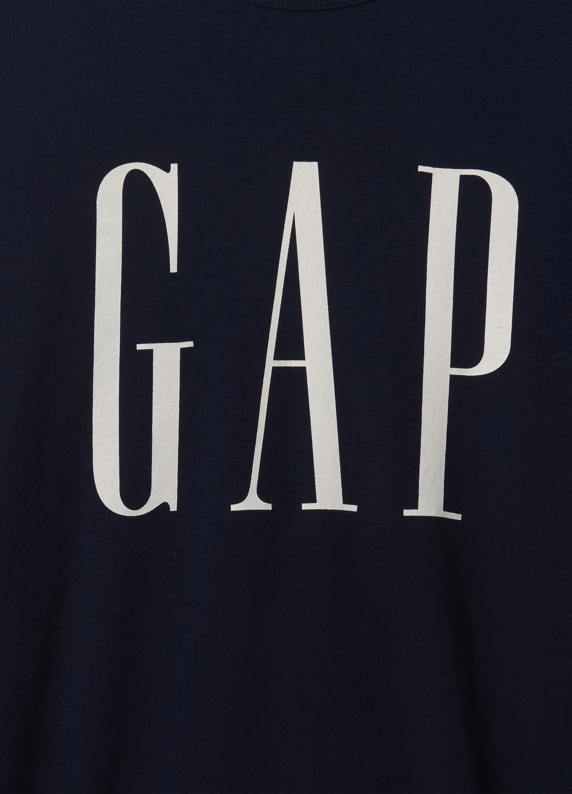 Blue Cotton Long Sleeve T-shirt with Gap Logo