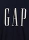 Blue Cotton Long Sleeve T-shirt with Gap Logo_4