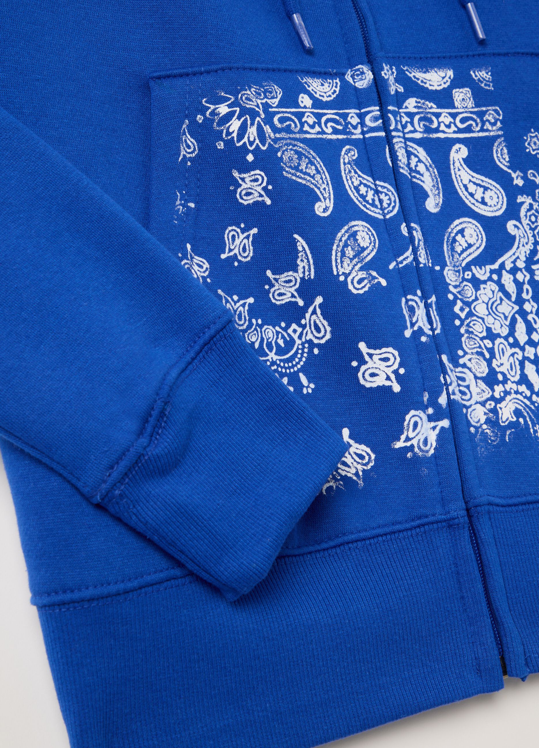 Full-zip plush hoodie