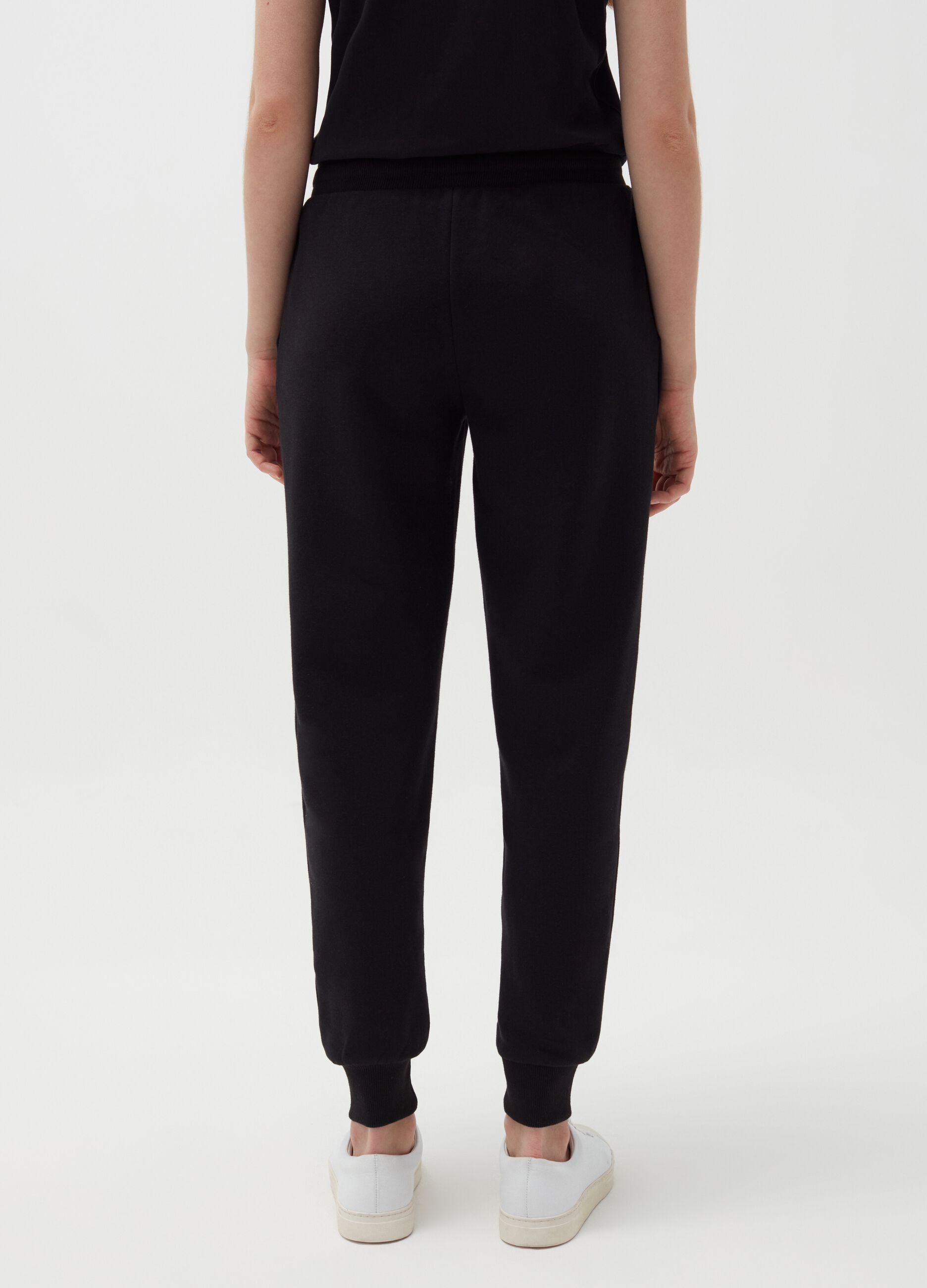 Joggers in felpa con coulisse_2