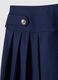 Blue viscose blend skirt in regular fit for girls_2