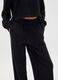Girls' black cotton trousers regular fit_2