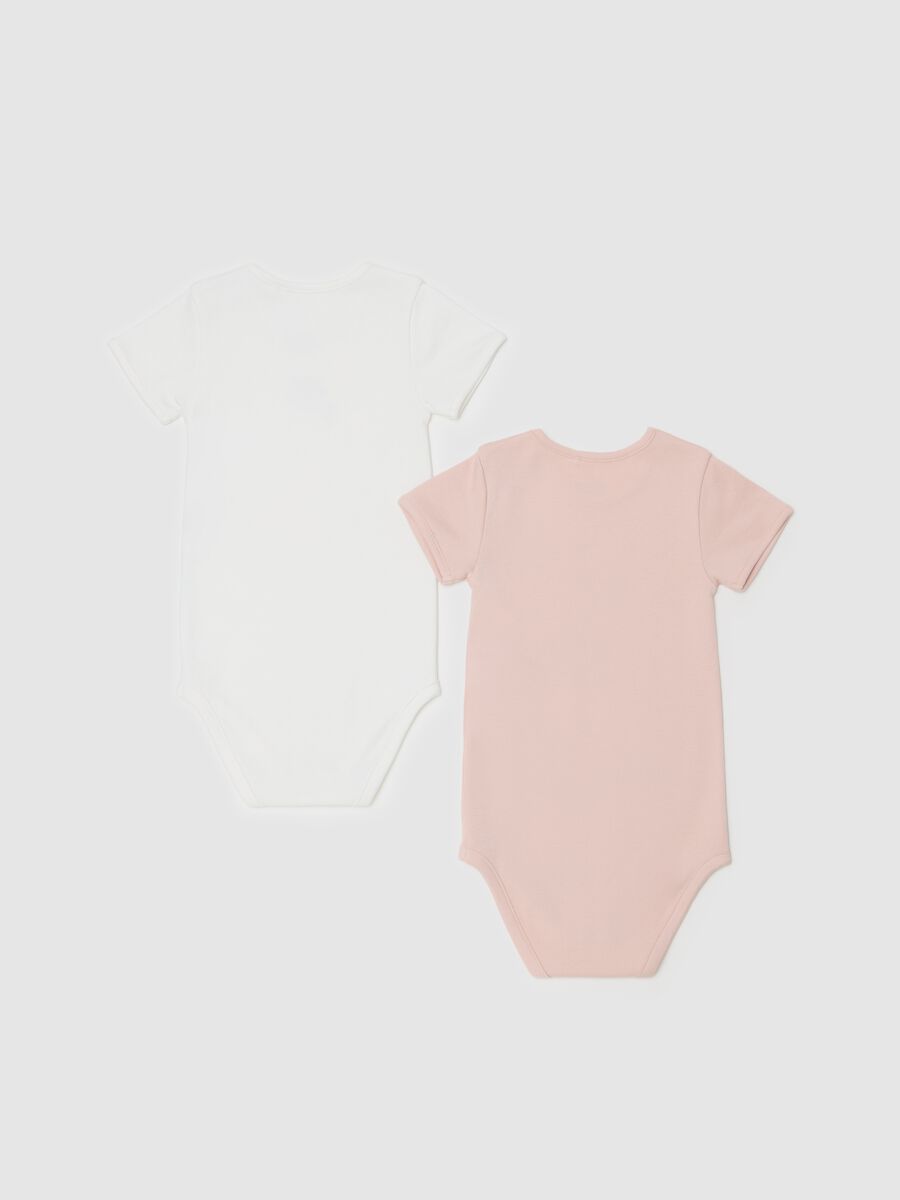 Two-pack organic cotton bodysuits with print_1