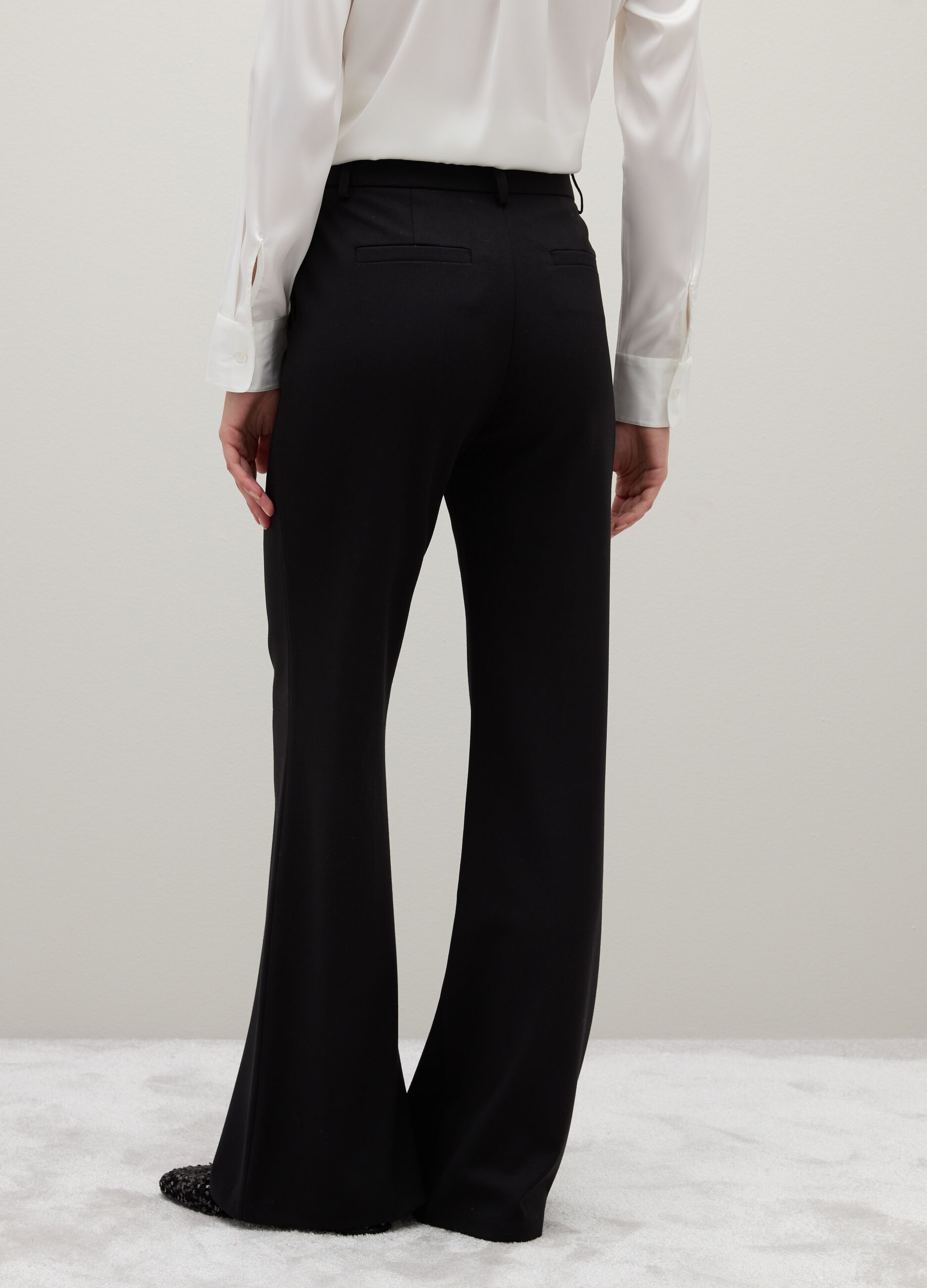 Black Flared Trousers