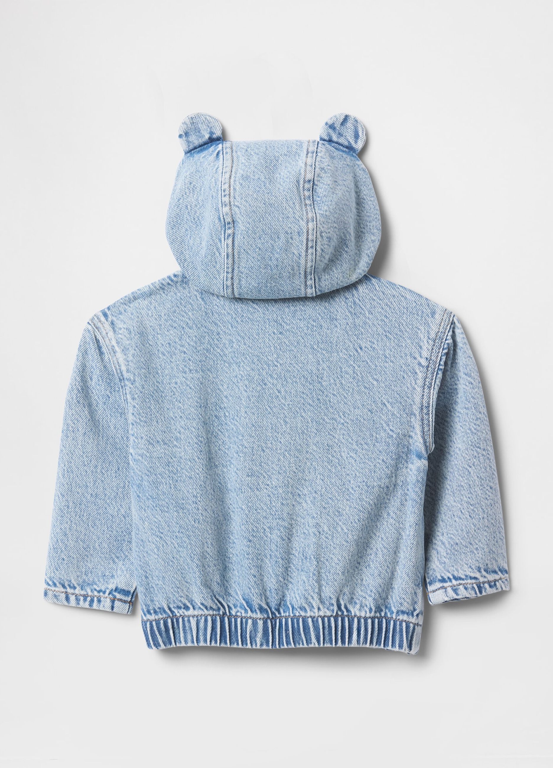 Children's Denim-Style Hooded Jacket