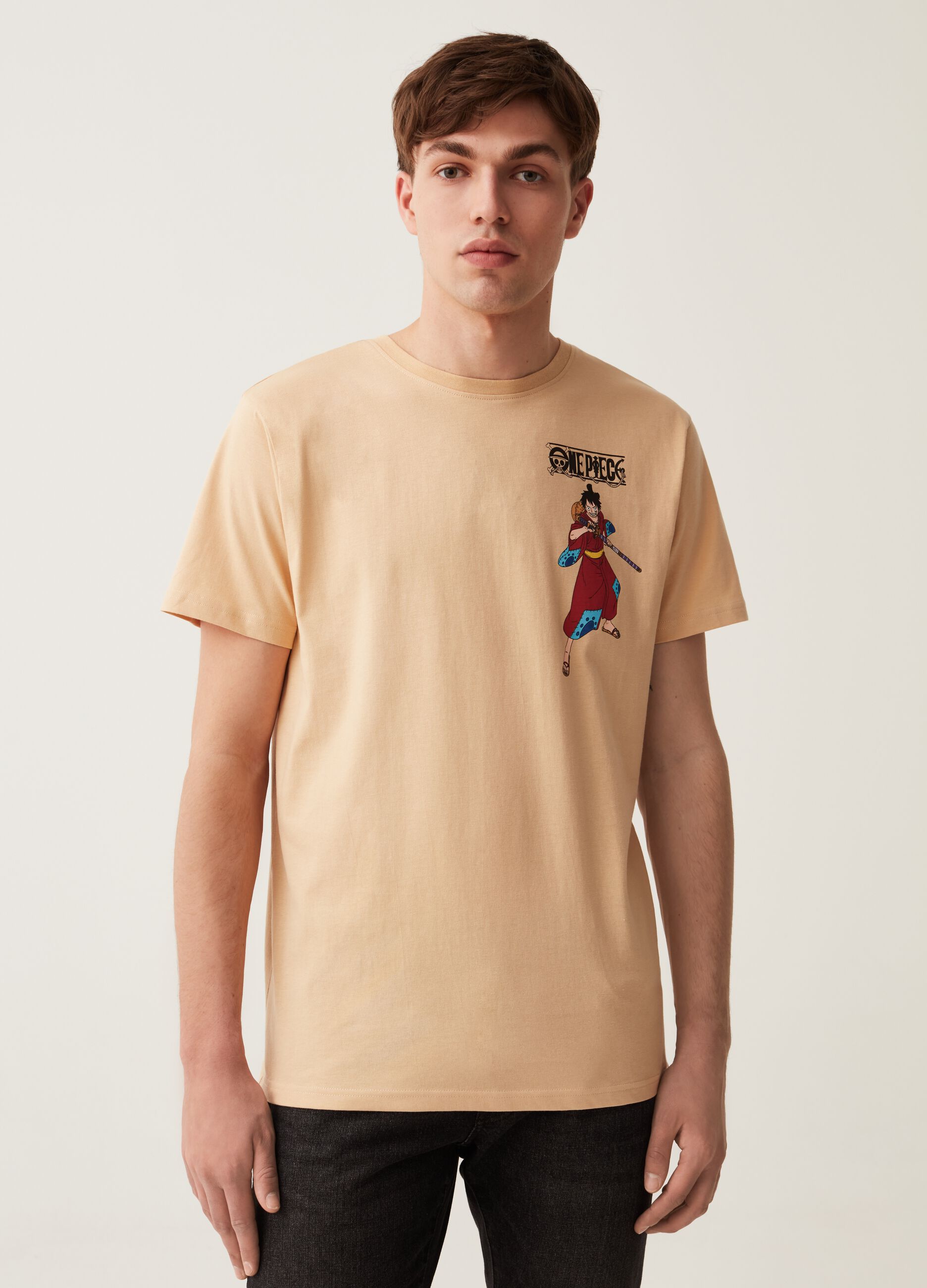 T-shirt stampa personaggi One Piece