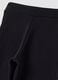 Blue flared leggings in stretchy organic cotton_3