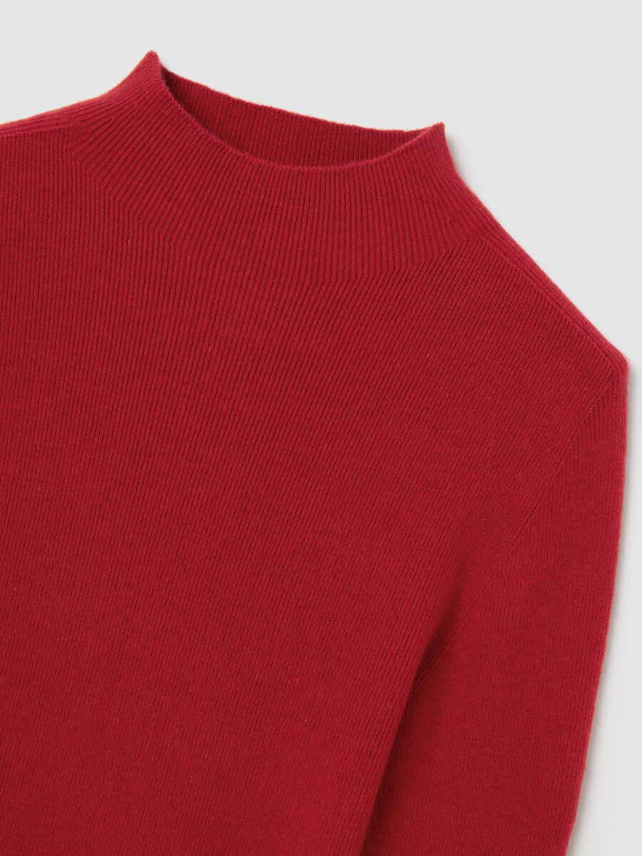 Maglione rosso regular fit_5