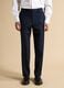 Pantaloni formali blu in viscosa elasticizzata regular fit_1
