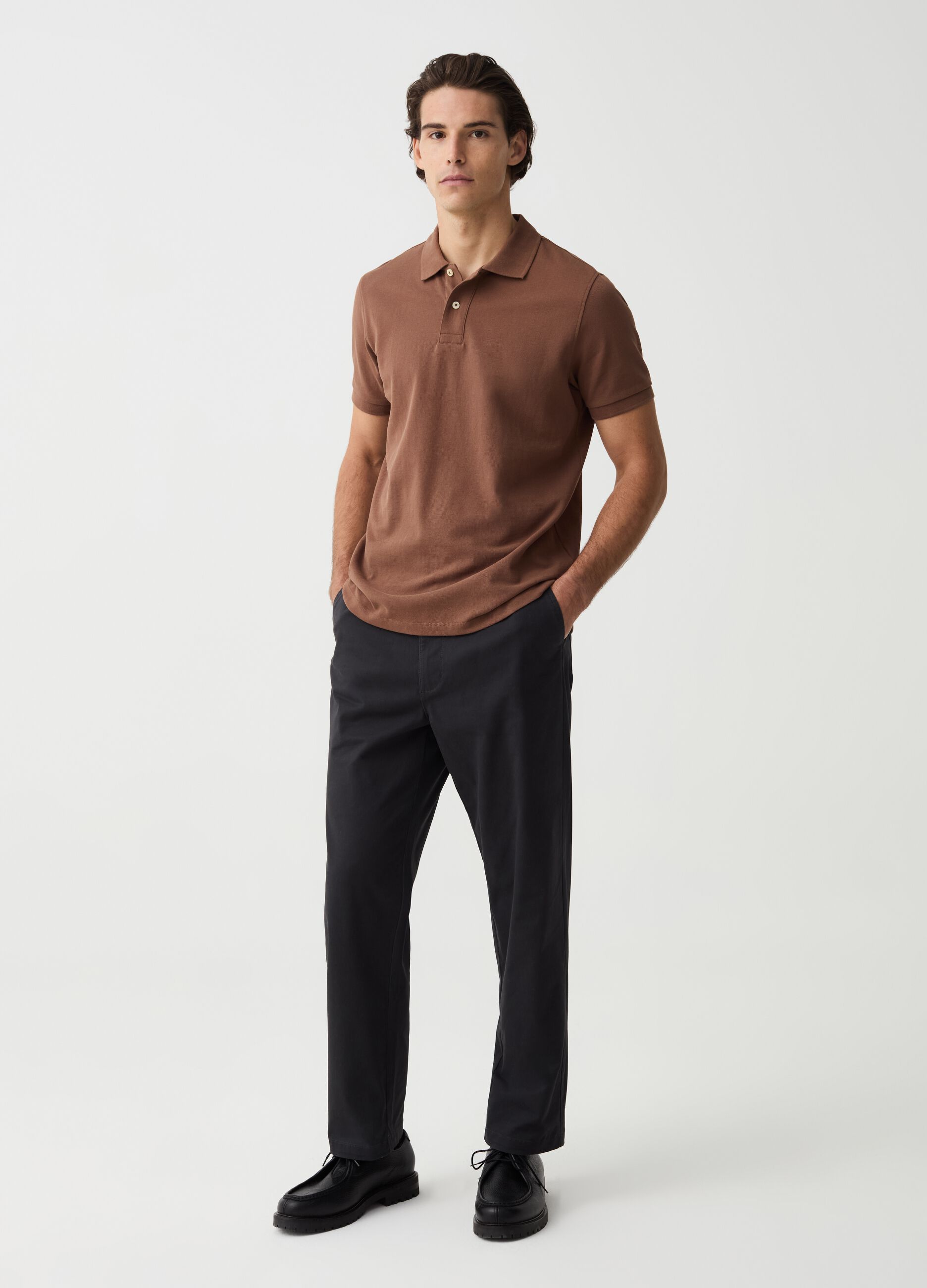 Relaxed-fit chino jogger trousers