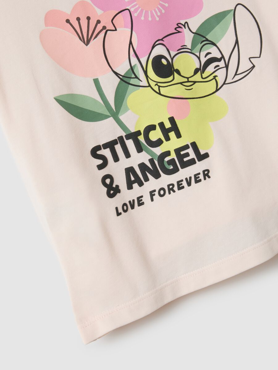 Girl's pink stretch cotton regular fit t-shirt with print_3