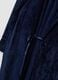 Long blue dressing gown with belt and pockets_1