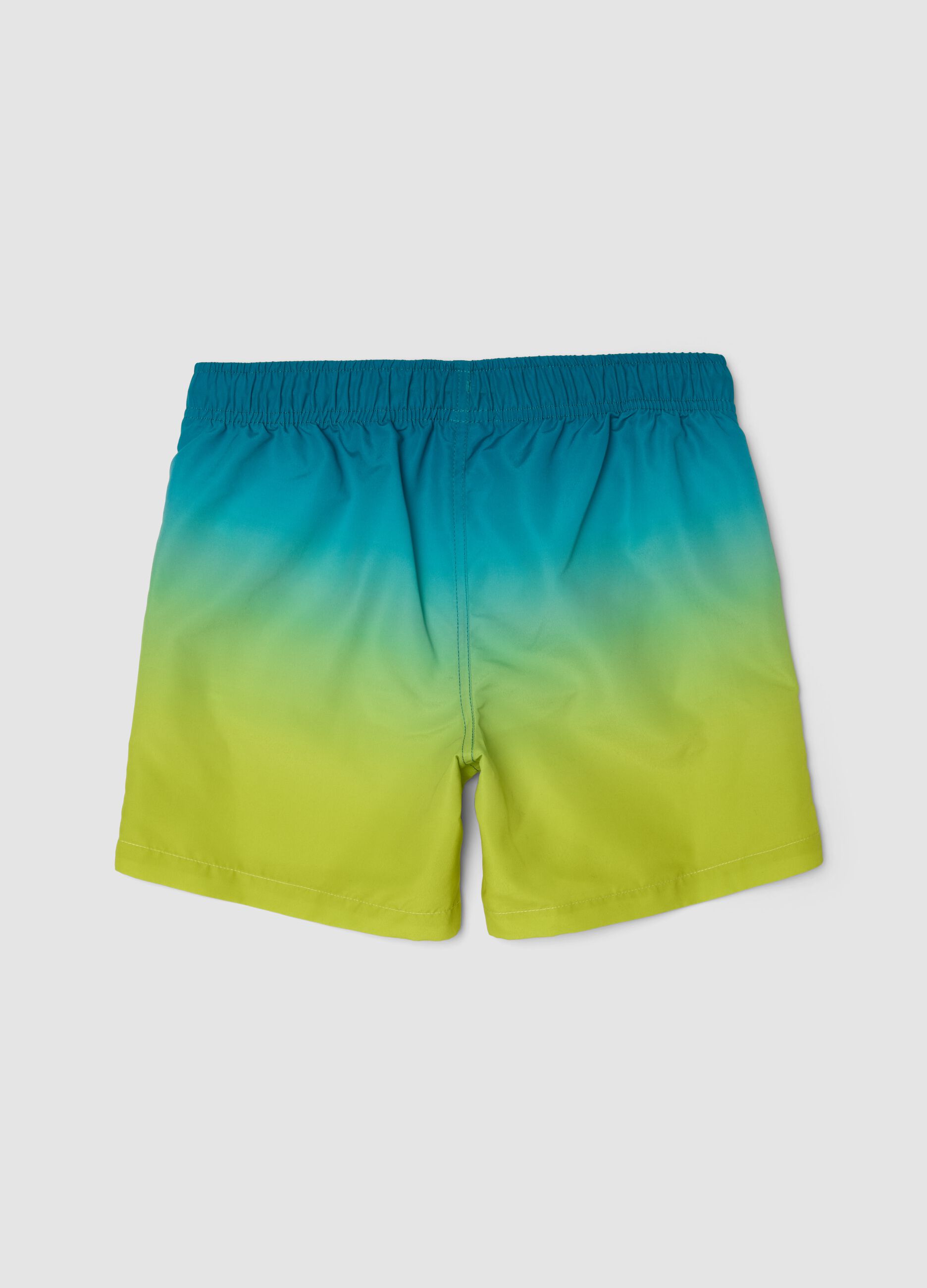 Multicolour boys&rsquo; swim shorts with ombr&eacute; fade