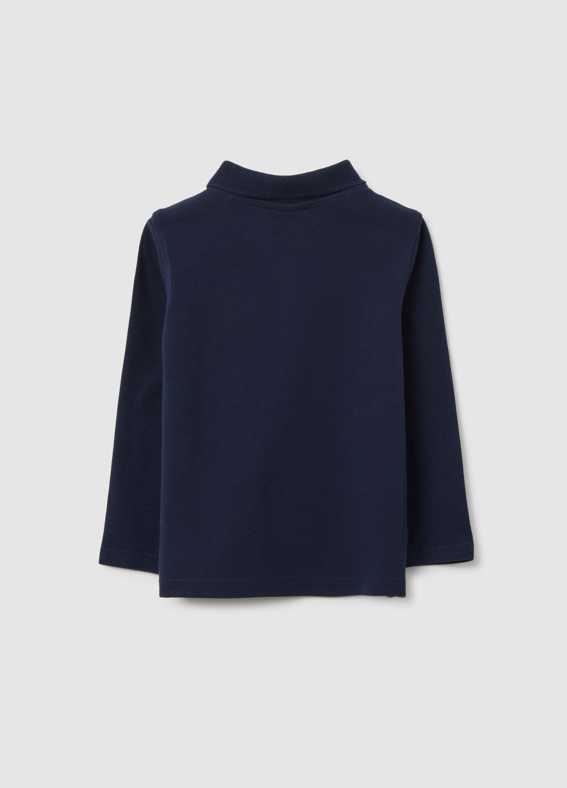 Baby blue pure cotton polo shirt regular fit