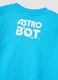 Blue pure cotton kids&rsquo; oversized-fit Astro Bot T-shirt_3