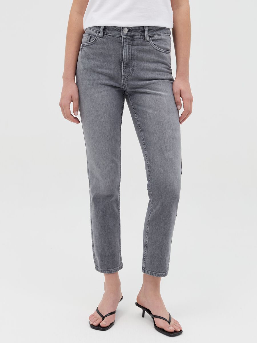 Slim-fit cropped jeans_1