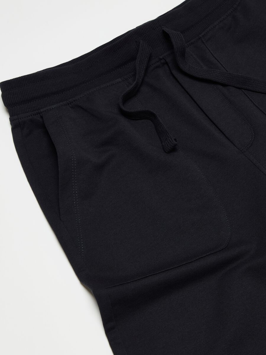 Shorts in French Terry tinta unita_2