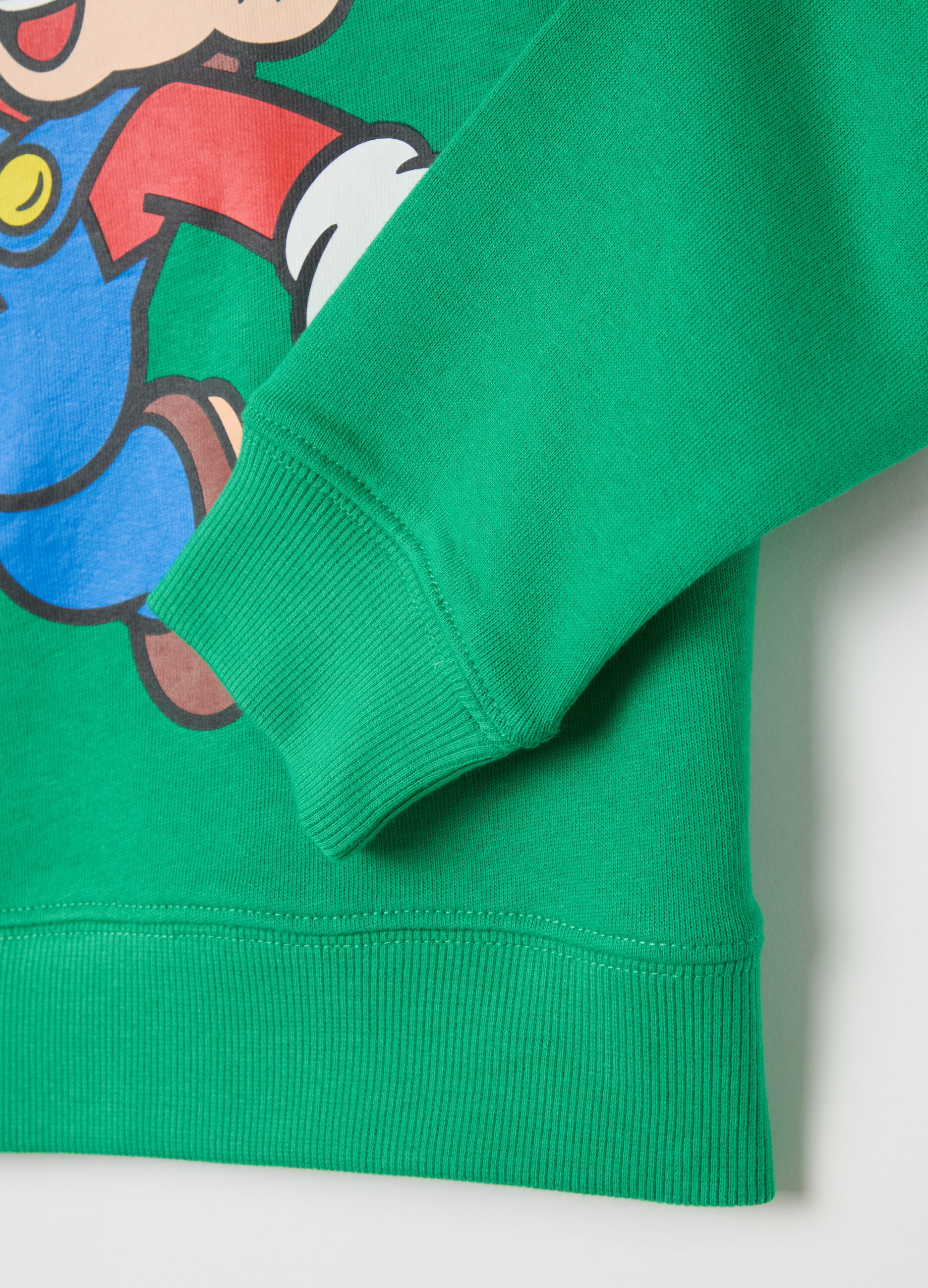 Sweatshirt with hood and Super Mario™ print