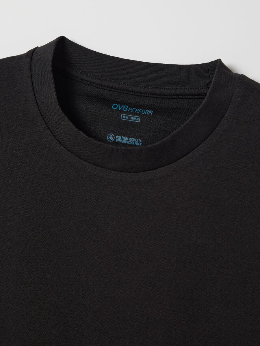 Men's black mixed relaxed fit tank top_5
