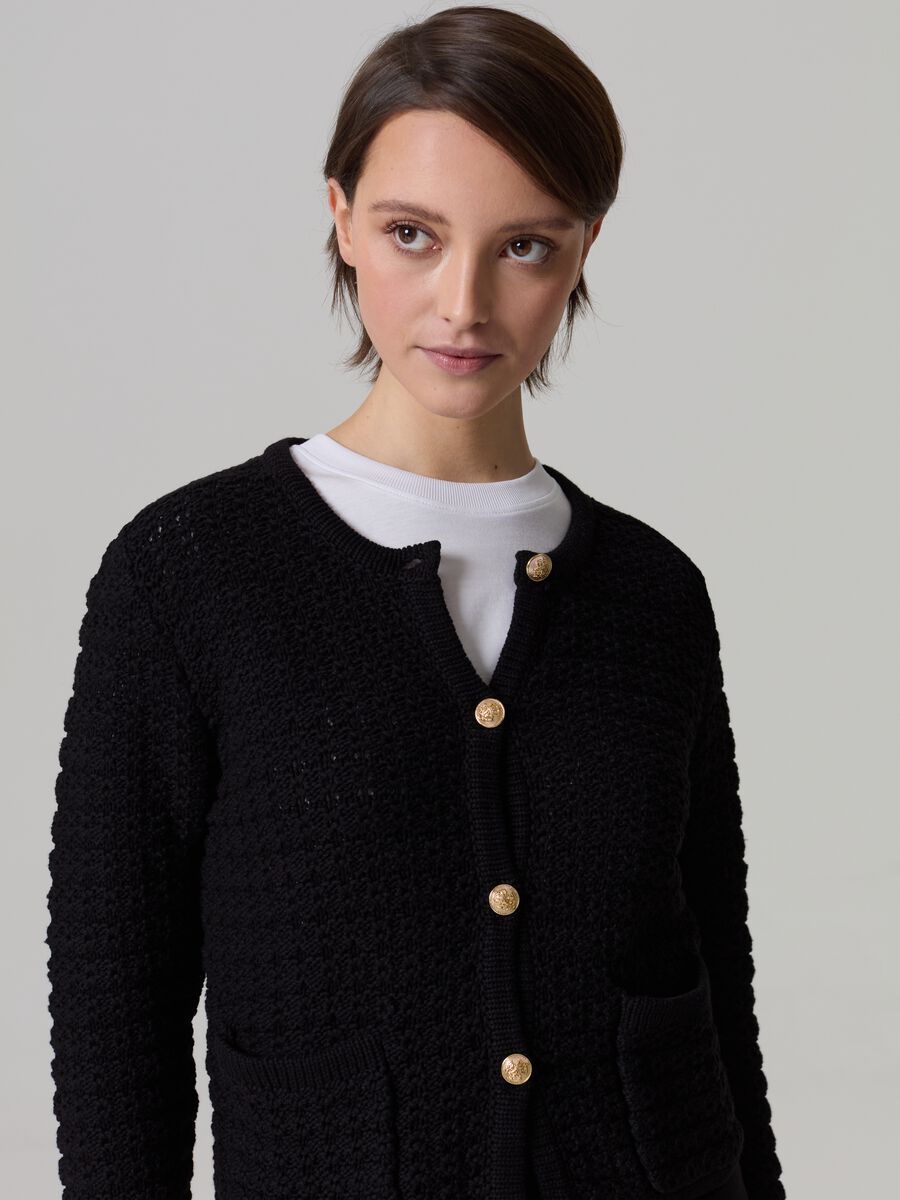 Cardigan jacket with buttons_1