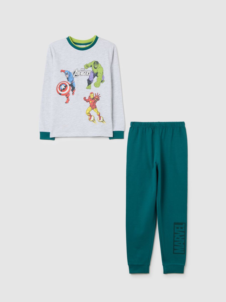 Multicoloured children's pyjamas in cotton blend regular fit with prints_0