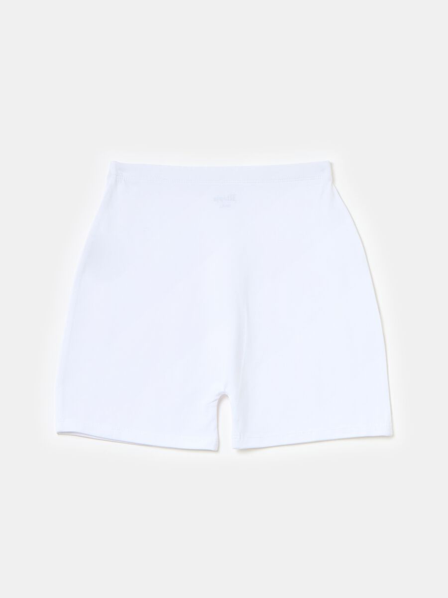 Biker Shorts White_5