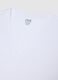 Pure cotton white V-neck regular fit T-shirt_5