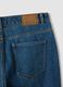 Jeans denim blu in misto cotone e viscosa regular fit_5