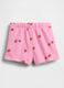 Cotton-blend shorts with strawberry print_1