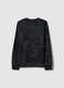 Black pure cotton boys' sweatshirt regular fit TieDye design_4