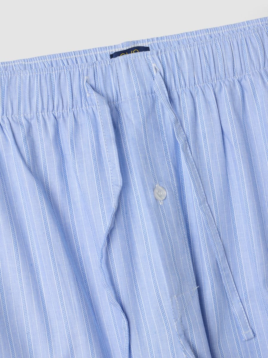 Pantaloni pigiama azzurri in puro cotone organico_5