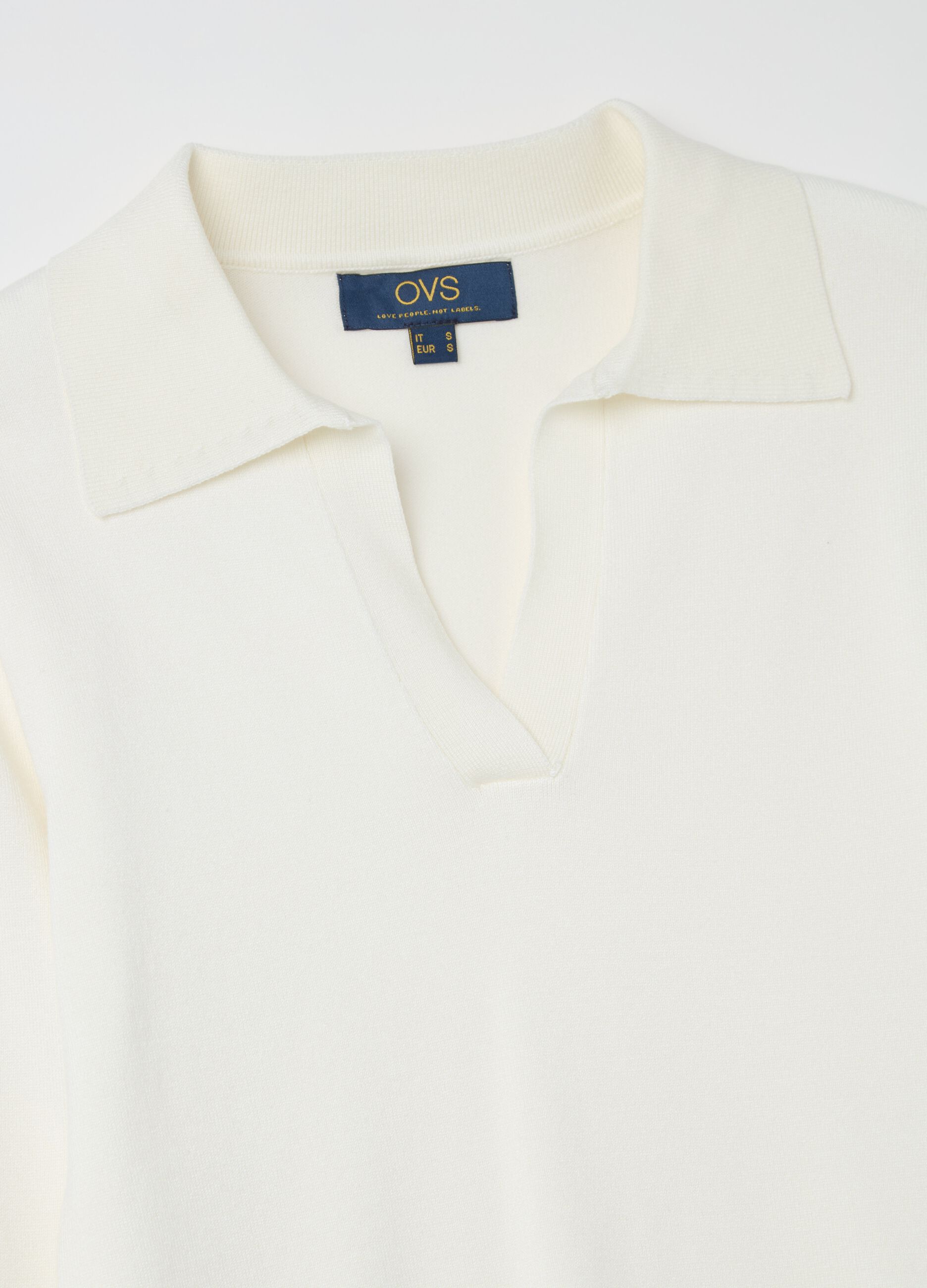 Top with polo neck