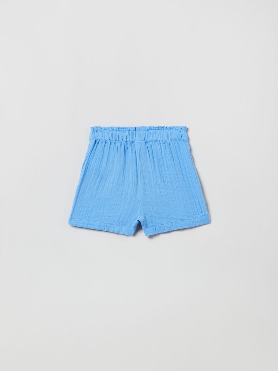 Cotton gauze shorts_1