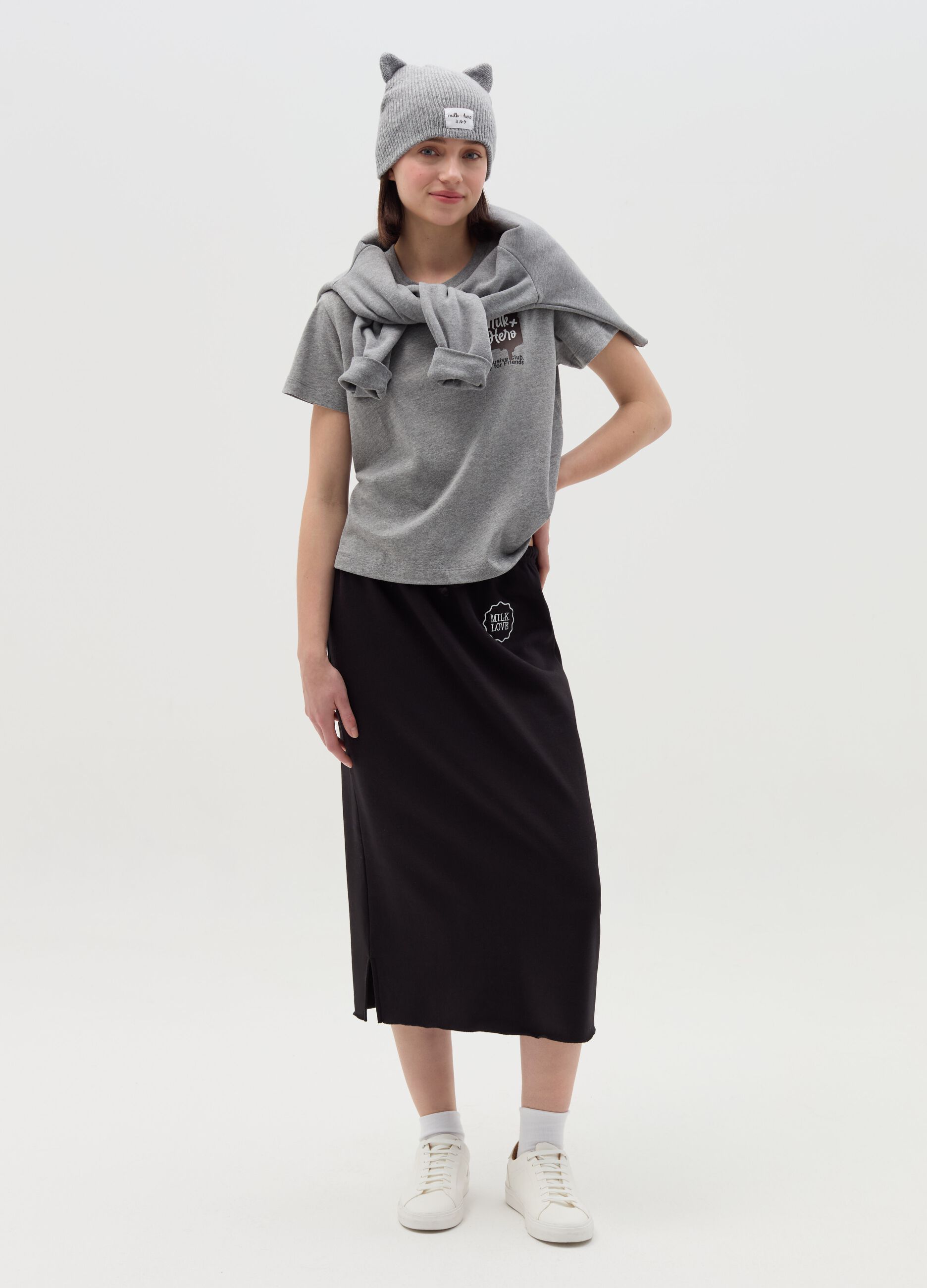 MILK+HERO T-shirt girocollo in cotone