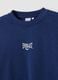 Blue cotton-blend crew-neck sweatshirt with logo_5